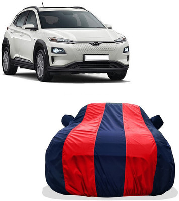 Tricway Car Cover For Hyundai Kona Electric (With Mirror Pockets)(Red)