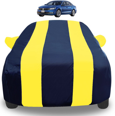 Auto Hub Car Cover For Volkswagen Passat (With Mirror Pockets)(Yellow)