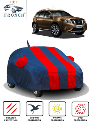 FRONCH Car Cover For Nissan Terrano (With Mirror Pockets)(Red, Blue)
