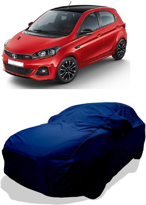 Coxtor Car Cover For Tata Tiago JTP (With Mirror Pockets)(Blue)
