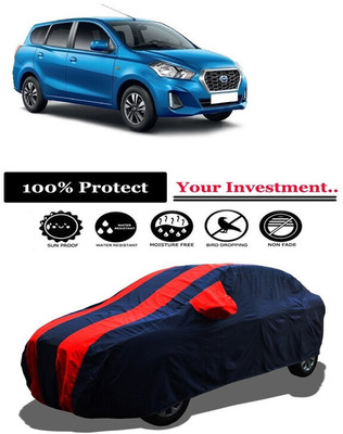 Amexride Car Cover For Datsun Go Plus D Petrol (With Mirror Pockets)(Red)