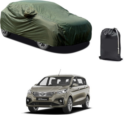 PAGORA Car Cover For Toyota Universal For Car (With Mirror Pockets)(Green)
