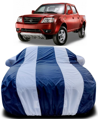 AMVISH Car Cover For Tata Xenon XT (With Mirror Pockets)(Blue, White)