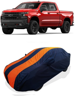 Coxtor Car Cover For Chevrolet Silverado 4.3L (With Mirror Pockets)(Orange)