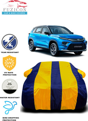 FUZICON Car Cover For Toyota Urban Cruiser (With Mirror Pockets)(Yellow, Blue)