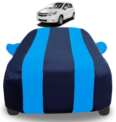 Auto Hub Car Cover For Chevrolet Sail UVA (With Mirror Pockets)(Blue)