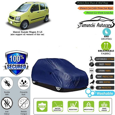 Tamanchi Autocare Car Cover For Maruti Suzuki Wagon R LX(Blue)