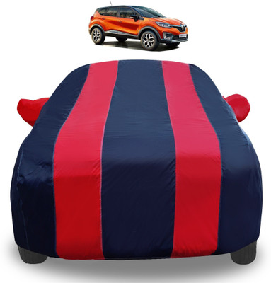 Auto Hub Car Cover For Renault Captur (With Mirror Pockets)(Red)