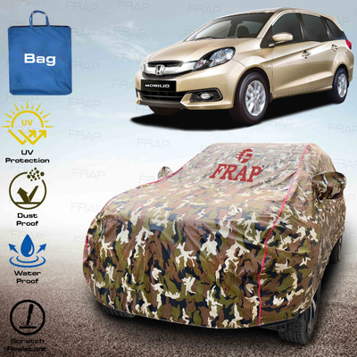 Frap Car Cover For Honda Mobilio, Mobilio E i DTEC, Mobilio S i VTEC (With Mirror Pockets)(Multicolor, Red)