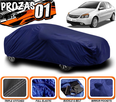 prozas Car Cover For Tata Indigo CS (With Mirror Pockets)(Blue)
