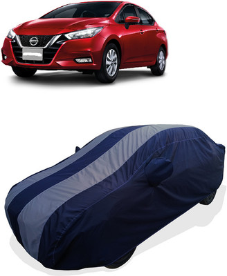 Coxtor Car Cover For Nissan Almera S (With Mirror Pockets)(Grey)
