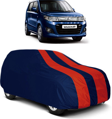 MoTRoX Car Cover For Maruti Suzuki WagonR (Without Mirror Pockets)(Red, Blue)