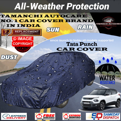 Tamanchi Autocare Car Cover For Tata Punch(Blue)