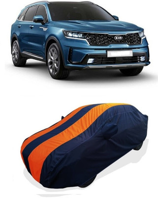 Coxtor Car Cover For Kia Sorento (With Mirror Pockets)(Orange)