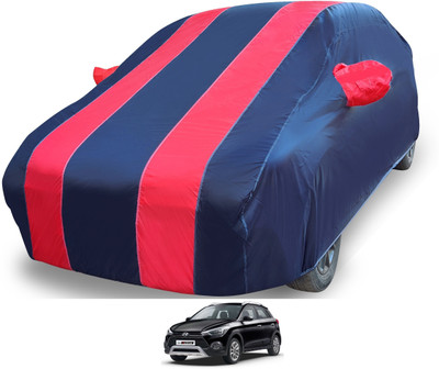 MOCKHE Car Cover For Hyundai i20 Active (With Mirror Pockets)(Red)