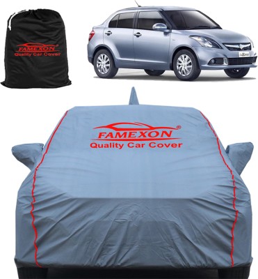 FAMEXON Car Cover For Maruti Suzuki Swift Dzire (With Mirror Pockets)(Grey)