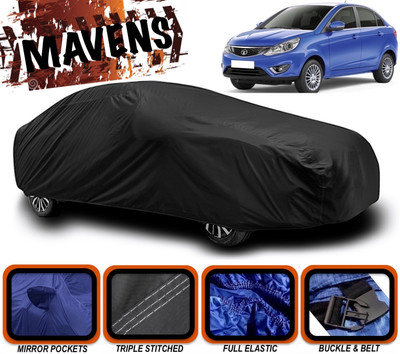 MAVENS Car Cover For Tata Zest (With Mirror Pockets)(Black)