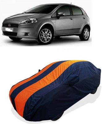 Coxtor Car Cover For Fiat Punto Evo (With Mirror Pockets)(Orange)