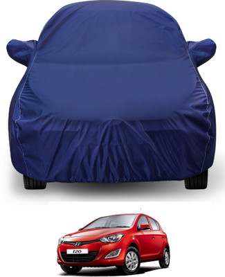 Auto Hub Car Cover For Hyundai i20 (With Mirror Pockets)(Blue)