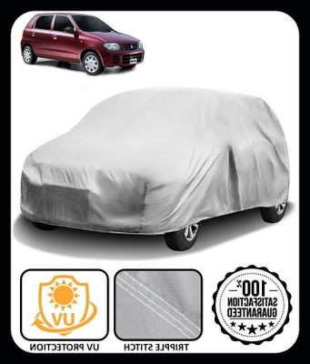 QLAX Car Cover For Maruti Alto (Without Mirror Pockets)(Silver)