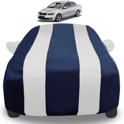 Auto Hub Car Cover For Skoda Octavia (With Mirror Pockets)(Silver)