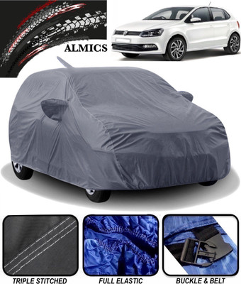 ALMICS Car Cover For Volkswagen Polo Equisite (With Mirror Pockets)(Grey)