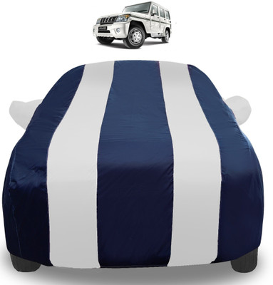 Auto Hub Car Cover For Mahindra Bolero (With Mirror Pockets)(Silver)