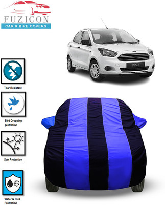 FUZICON Car Cover For Hyundai Figo 1.5D Ambiente MT (With Mirror Pockets)(Blue)