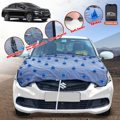 G G K RANTAL Car Cover For Skoda Slavia (Without Mirror Pockets)(Grey)