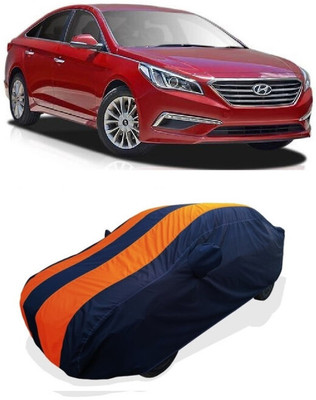Coxtor Car Cover For Hyundai Sonata LF3 Elite (With Mirror Pockets)(Orange)