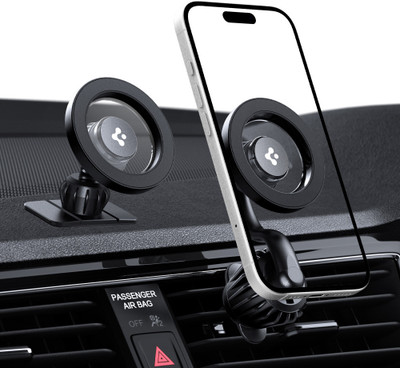 Spigen Car Mobile Holder for AC Vent, Dashboard(Black)