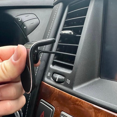 RHONNIUM Car Mobile Holder for AC Vent(Black)