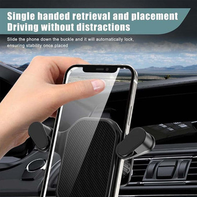 NK Enterprises Car Mobile Holder for AC Vent(Black)
