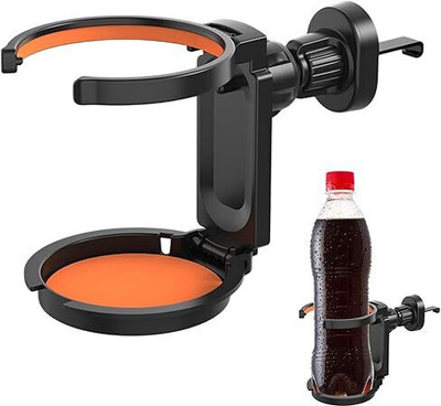 ZULUSTYL Car Mobile Holder for AC Vent, Clip, Dashboard(Black, Multicolor, Foldable Multifunctional Bottle&Cup&Glass&Drink Holder)