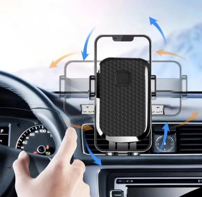 TECHGEAR Car Mobile Holder for AC Vent(Car Air Outlet Phone Holder Clip Rotatable Mobile Phone Mount)