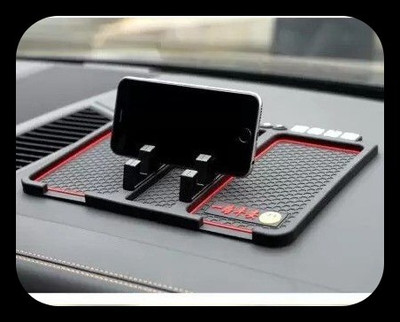 BITWEAVE Car Mobile Holder for AC Vent, Anti-slip, Dashboard, Steering(Black, Red)