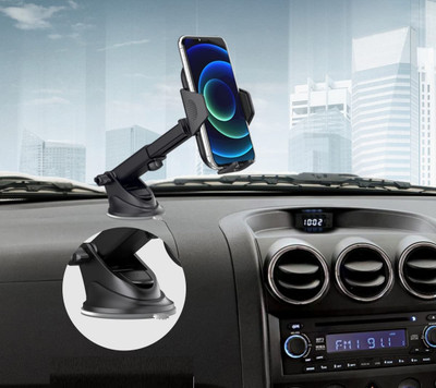 Wifton Car Mobile Holder for Anti-slip, Dashboard, Windshield(Black)