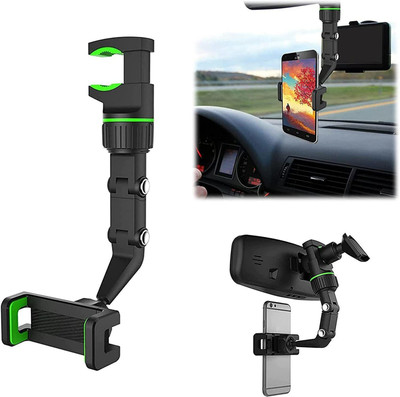 aavomaa Car Mobile Holder for Anti-slip, Clip(Black, Green)