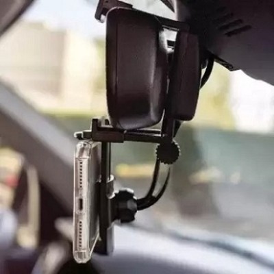 ESCODEVELOPER Car Mobile Holder for Dashboard, Steering, Headrest(Black)