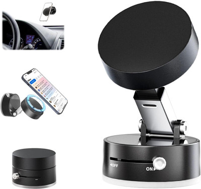 Redclip Car Mobile Holder for Anti-slip, Magnetic, Dashboard(Black)