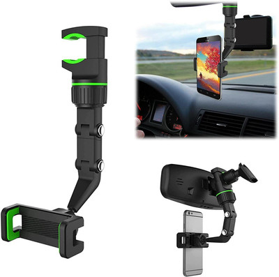 aavomaa Car Mobile Holder for Anti-slip, Clip(Black, Green)