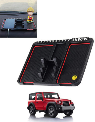 MATIES Rubber Standard Mat For  Mahindra Thar(Black)