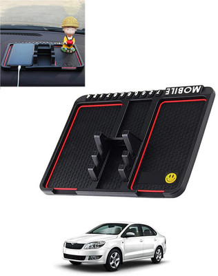 MATIES Rubber Standard Mat For  Skoda Rapid(Black)