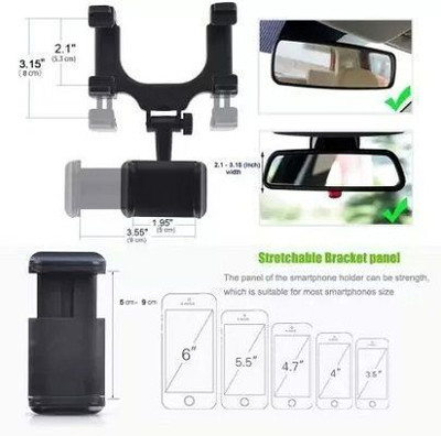 aavomaa Car Mobile Holder for Anti-slip, Dashboard, Windshield(Multicolor)
