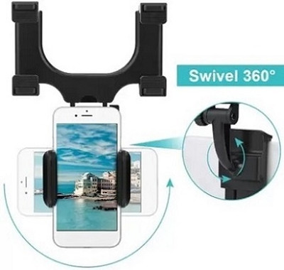 ESCODEVELOPER Car Mobile Holder for Dashboard, Steering, Headrest(Black)