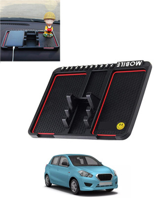 MATIES Rubber Standard Mat For  Datsun Go(Black)