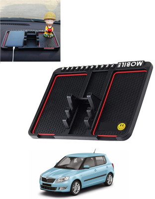 MATIES Rubber Standard Mat For  Skoda Fabia(Black)