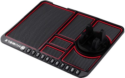 Motopex Silicone Standard Mat For  Universal For Car(Black)