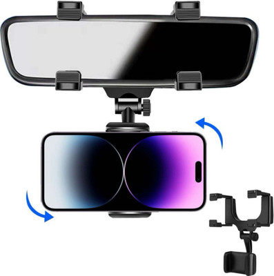 Wiggle Car Mobile Holder for Clip, Dashboard, Windshield(Black)
