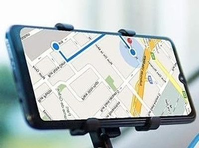MODERNEHUB Car Mobile Holder for Clip, Dashboard, Steering(Black)